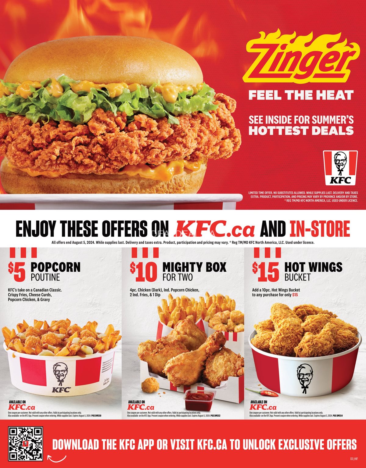 KFC Manitoba Exclusive Coupons, Flyers, and Deals 2024