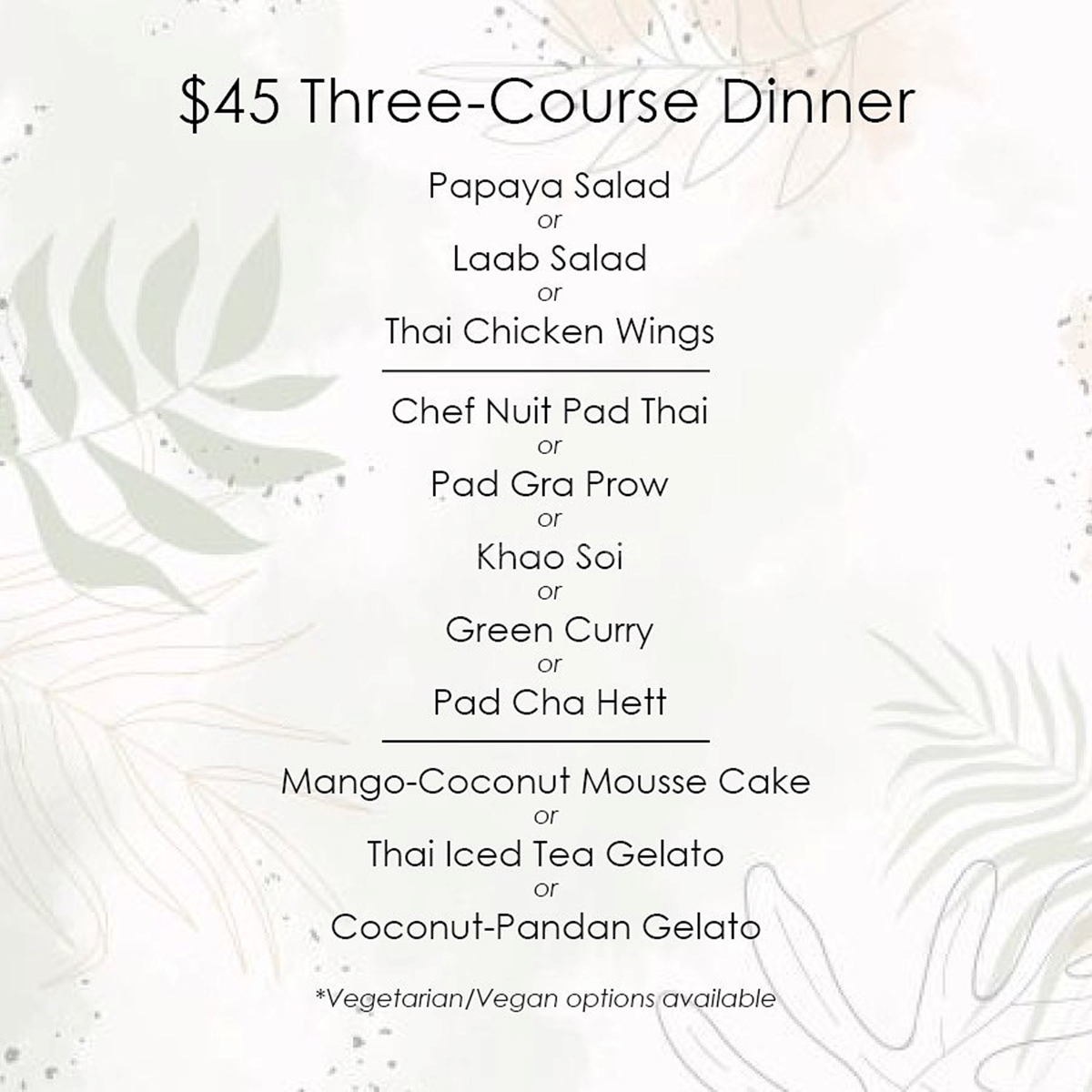 Summerlicious Special 3course prixe Lunch & Dinner Menus at Pai Toronto