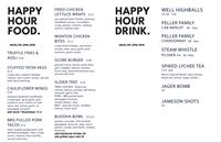 Happy Hour Menu