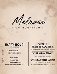 Eat and Drink Menu