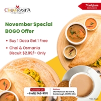 Buy 1 Dosa Get 1 FREE for November