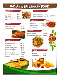 Experience the flavors of Sri Lankan and Indian cuisine right here in Oshawa at Wally's World