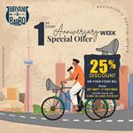 Get a 25% discount on your bill when you dine in or pick up at Biryani N BarBQ.