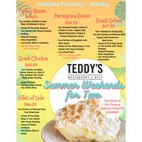 Summer Weekends for Two at Teddy's Restaurant & Deli