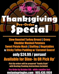 Thanksgiving Pre-Order Special at Melanie Pringles