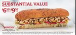 Mr. Sub Canada 2025 Deal of The Day Menu