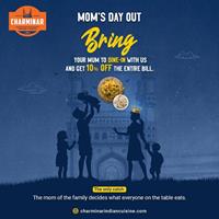 Get 10% off the entire bill at Charminar Whitby