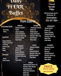 Daily Iftar Buffet at Monal Karahi Tikka