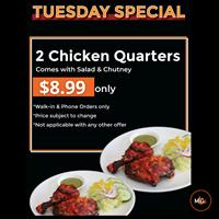 Tuesday Special at Milanu's Tandoori Grill